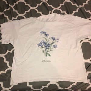 Brandy Melville forget me not crop top